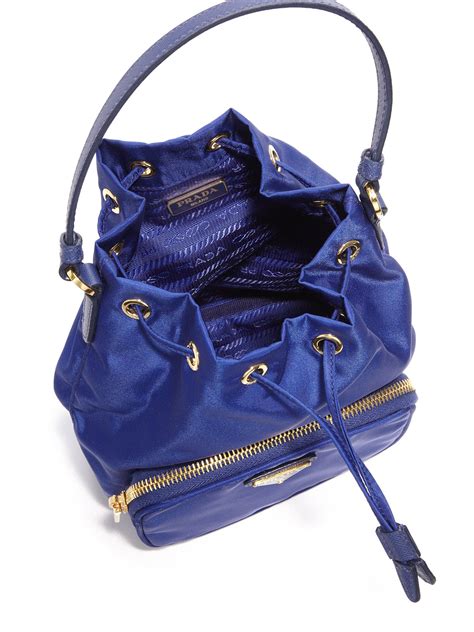 prada leather handbag in bluette|blue prada nylon bag.